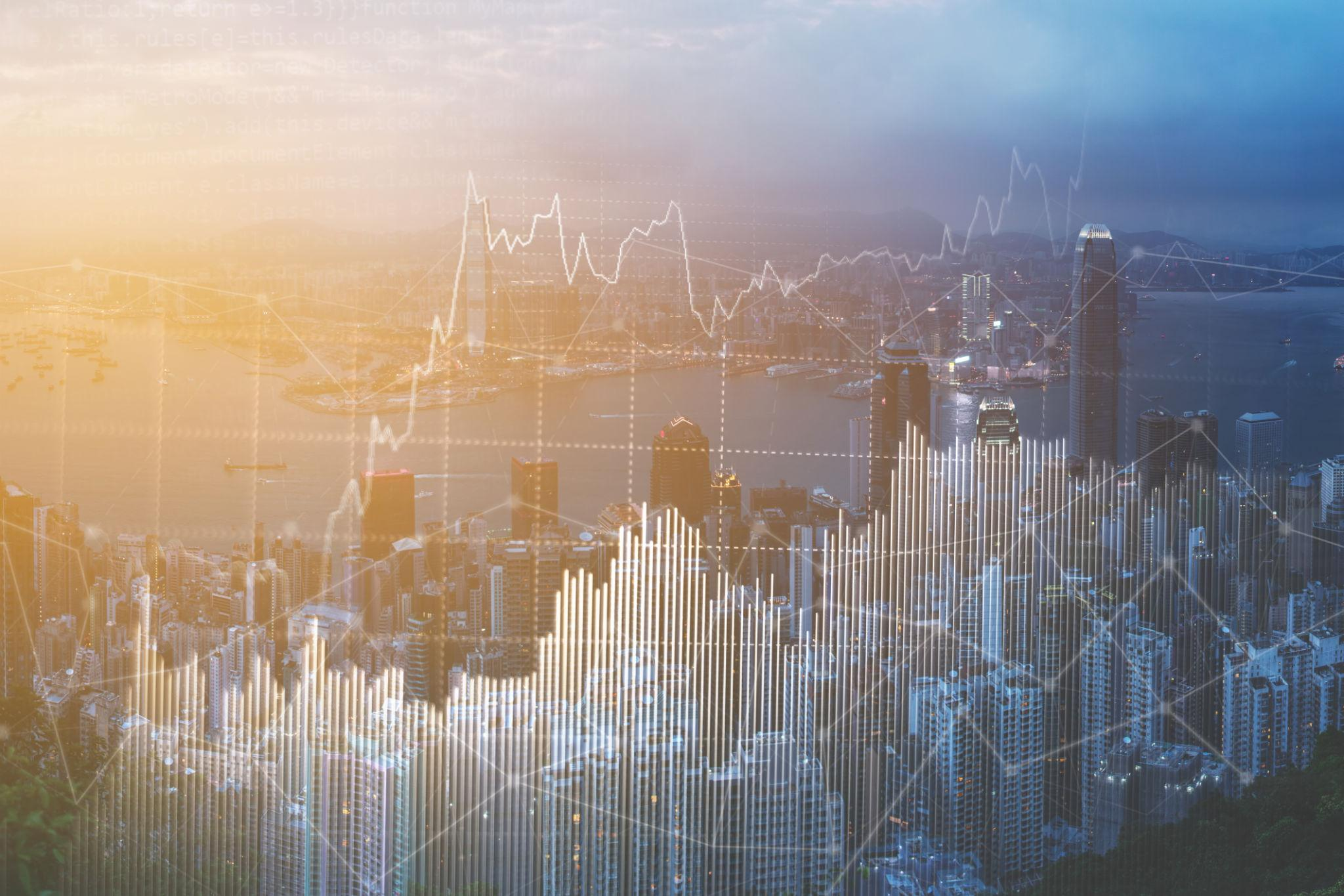 Rising financial chart symbolizing growth planning tools